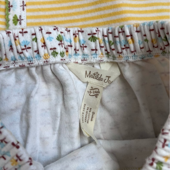 Matilda Jane baby girl matching set, size 18-24months Yellow stripe. 1172 - Picture 6 of 8